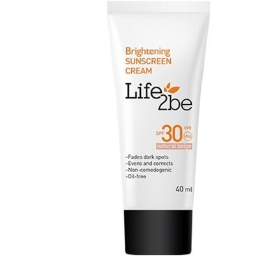 کرم ضد آفتاب رنگی و روشن کننده لایف تو بی با SPF30 ا Brightening Tinted Sunscreen Cream With SPF30