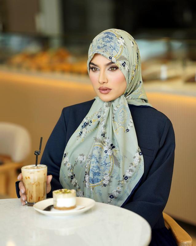 روسری حریرنخ _ سبز