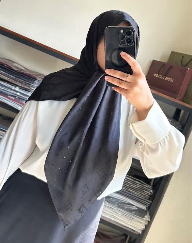ابریشم ژاکارد نگین بارانی