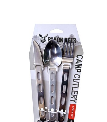 ست قاشق چنگال و چاقو بلک دیر ا Black deer cutlery and spoon set