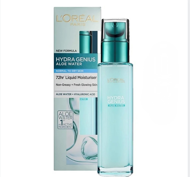 ژل آبرسان هیدرا ژنوس آلوئه ورا لورال حجم ۷۰ میل | رنگ آبی برای پوست نرمال L'Oreal Paris Hydra Genius Hyaluronic Acid + Aloe Liquid Moisturiser for Normal to Dry Skin 70ml ژل آبرسان هیدرا ژنوس پوست نرمال لورال ، آبرسانی به پوست‏‌های نرمال دهیدراته تا خشک را به‏‌خوبی انجام می‏‌دهد و باعث حفظ طروات و جوانی شما می‏‌شود.