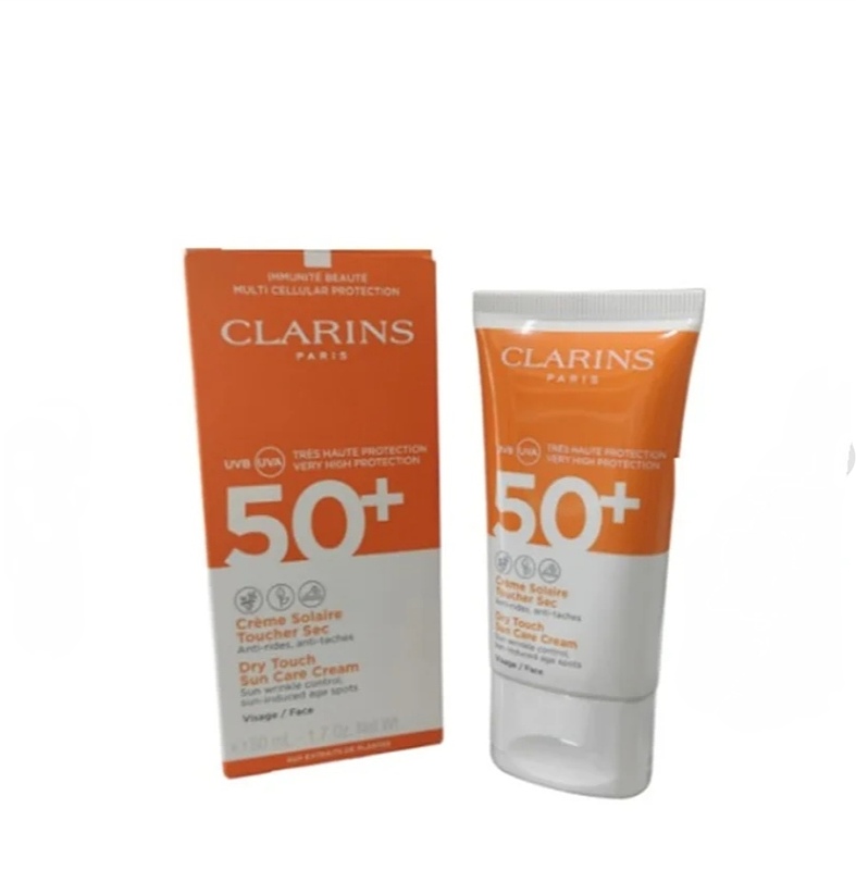 کرم ضد آفتاب کلارنس مدل +Clarins Dry Touch UVA/UVB Spf50