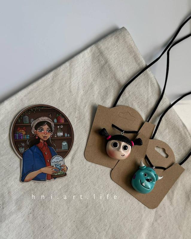 جاکلیدی و آویز سالیوان و بو (مدل سر)