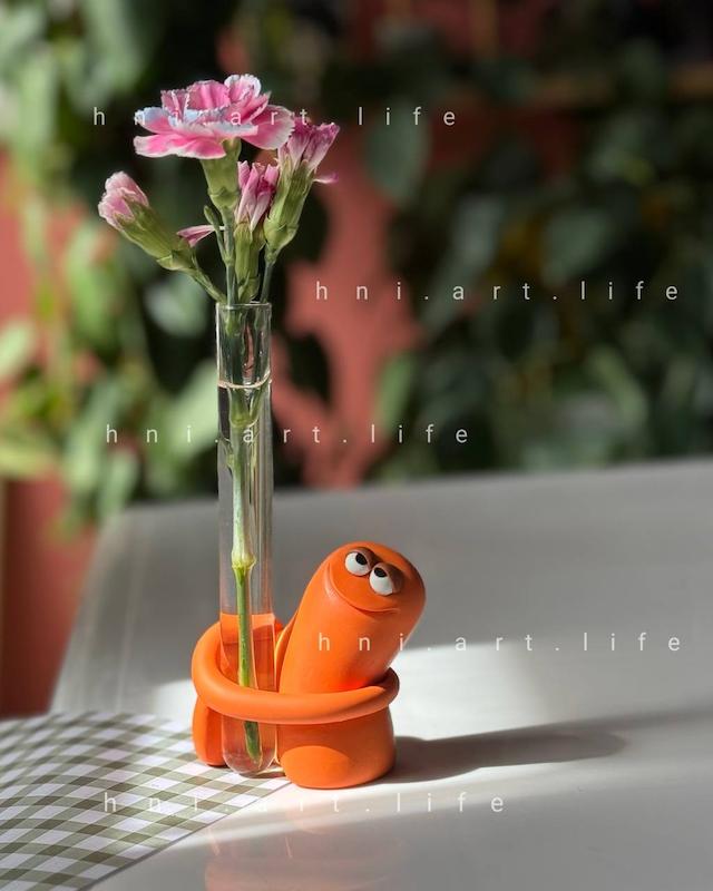 گلدان فانتزی پرتقالوچ