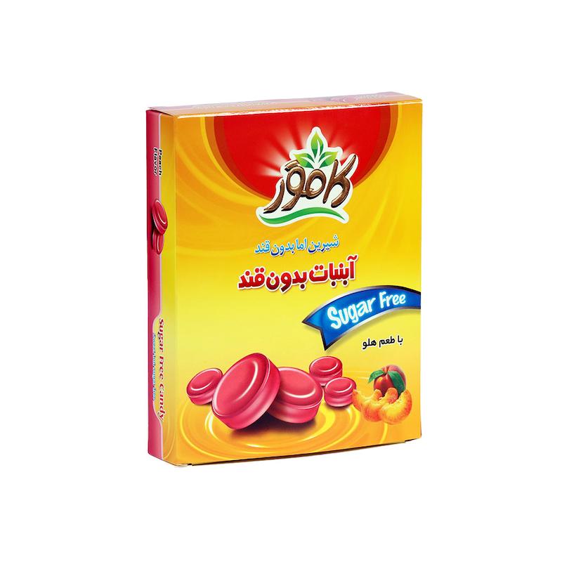 آبنبات هلو بدون قند و رژیمی