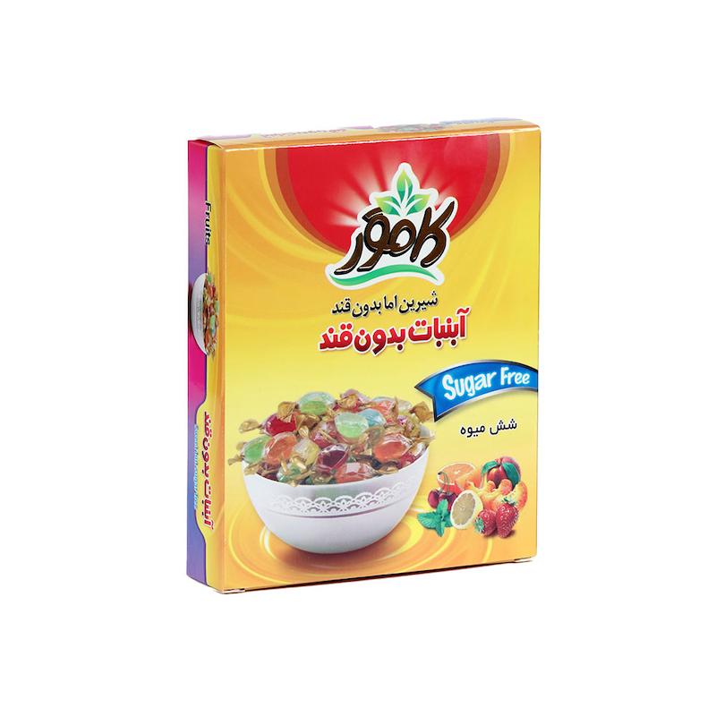 آبنبات شش میوه بدون قند و رژیمی