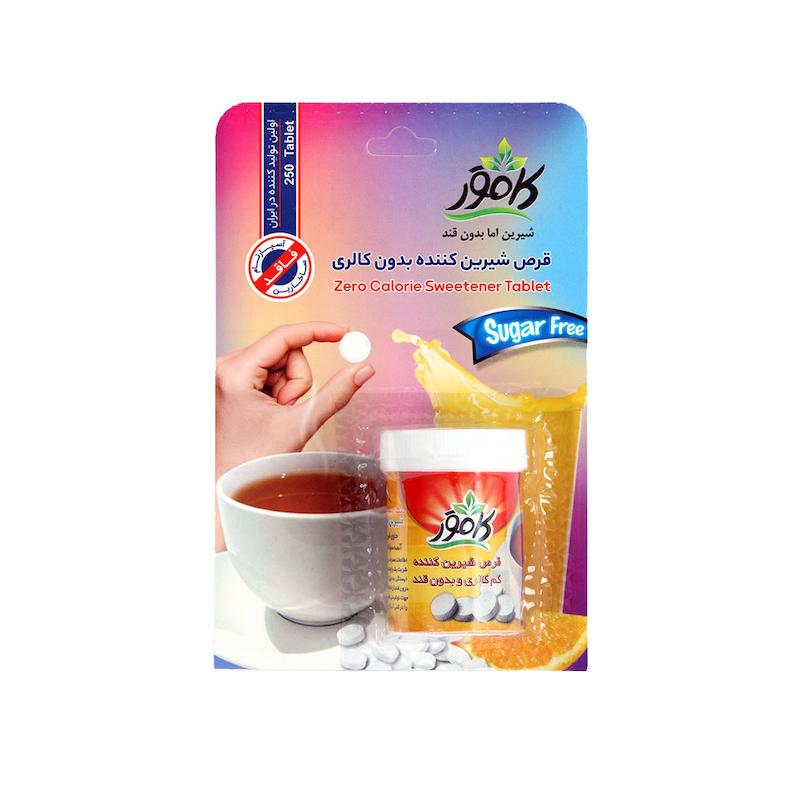 قرص شیرین کننده سوکرالوز و آسه سولفام استوانه ای