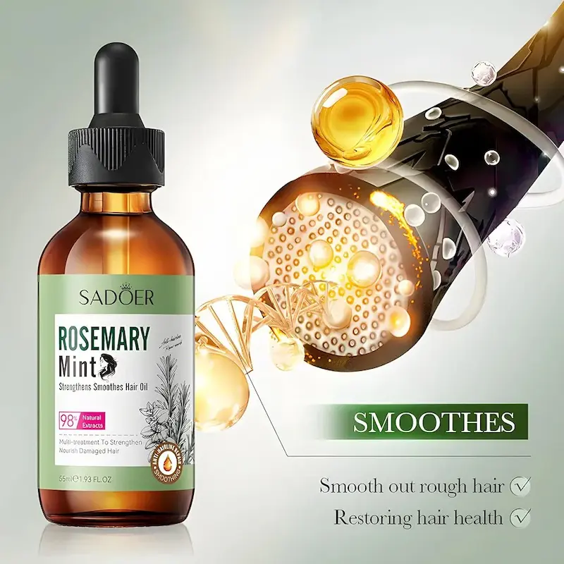 محلول مو رزماری نعنا Rosemary Mint Hair Oil