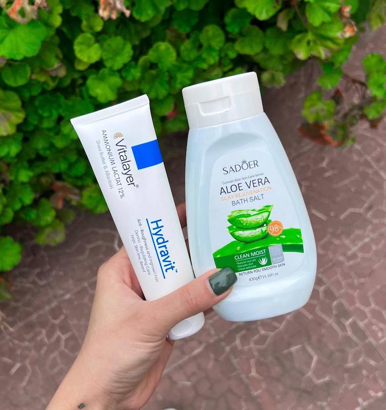 پک تخفیفی نمک بدن + کرم آمونیوم ۱۲٪