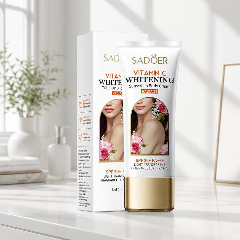 کرم بدن ضدآفتاب و روشن‌کننده SPF 20+ PA+++