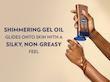 روغن بدن ژلی شاین کره کاکائو وازلین آبرسان قوی Vaseline Glazed and Glisten Golden Hour Body Gel Oi