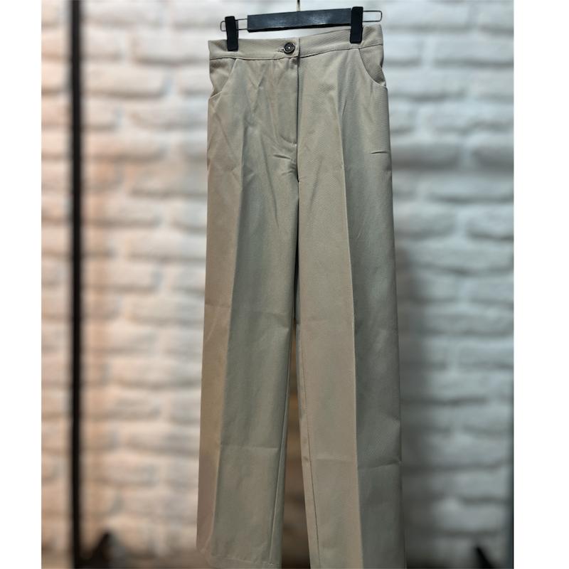 شلوار کتان کج راه