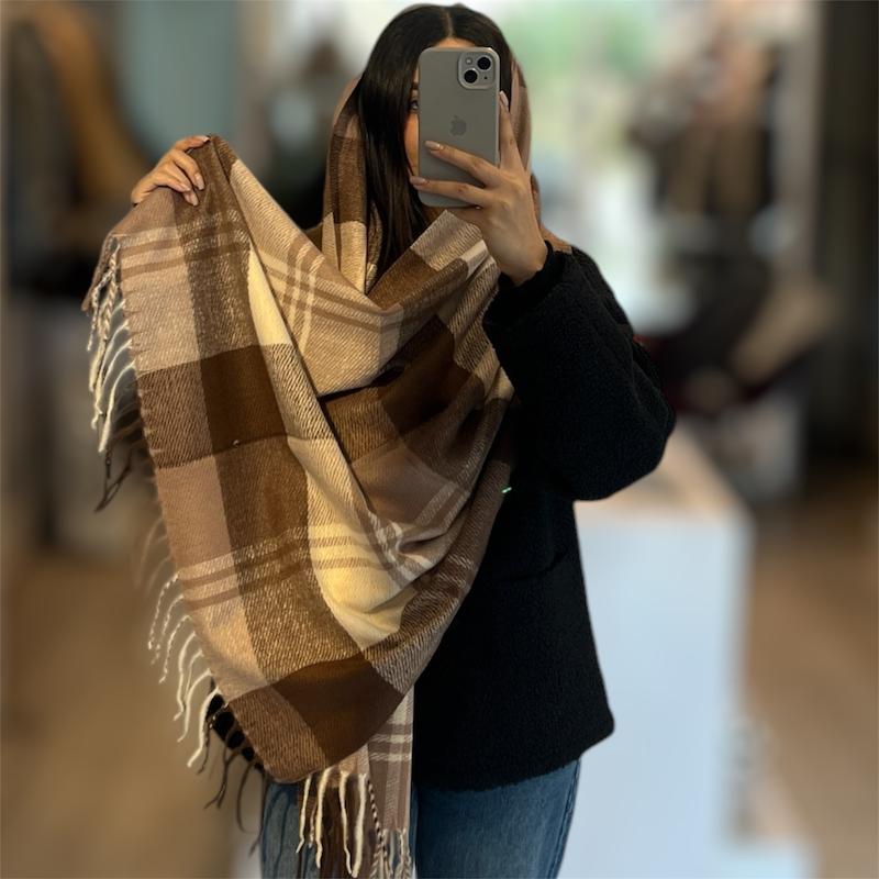 شال موهر چهار خونه