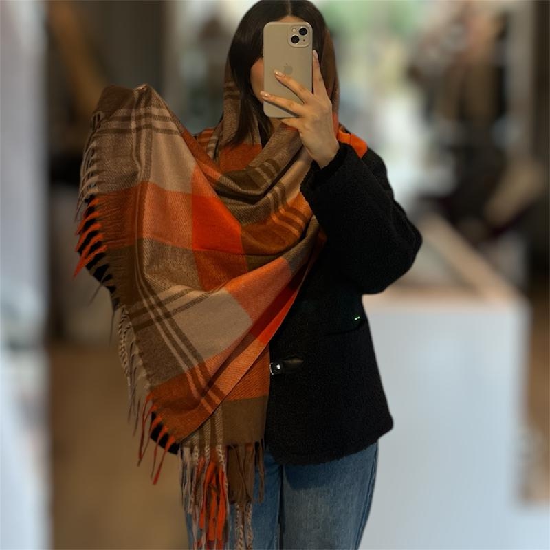 شال موهر چهار خونه