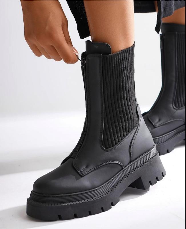 نیم بوت جلو زیپ دار ترک