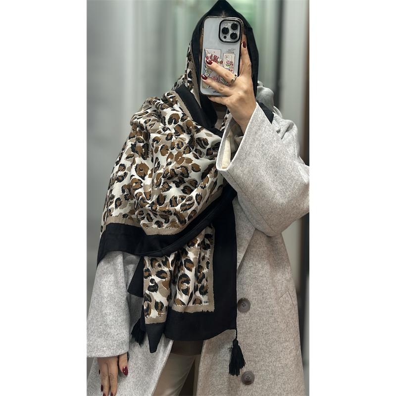 شال موهر ظریف پلنگی