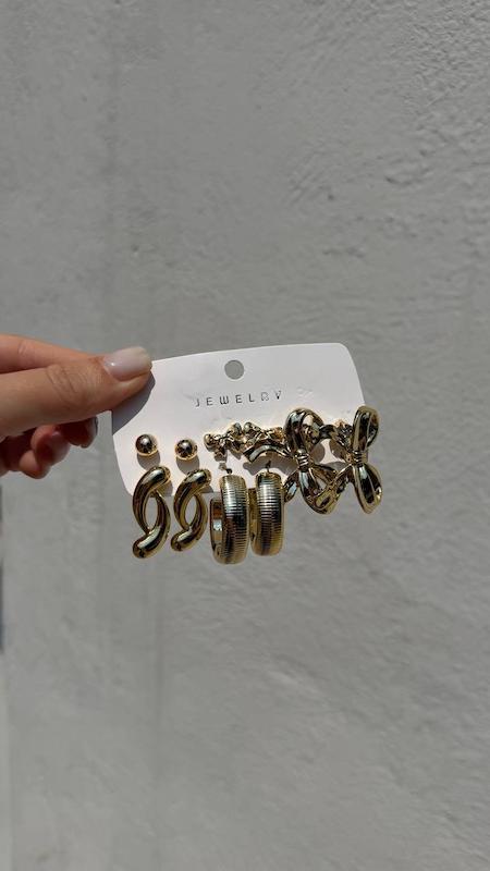 گوشواره پکی ۶ جفتی