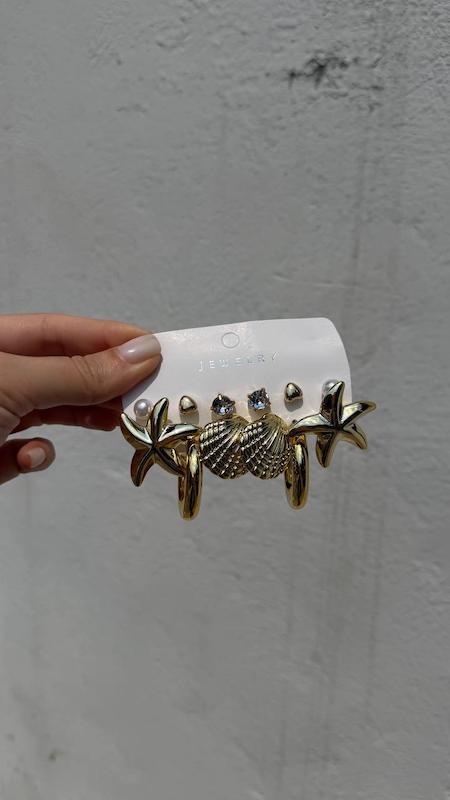 گوشواره پکی ۶ جفتی