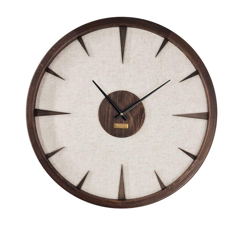 ساعت چوب راش کد S21 