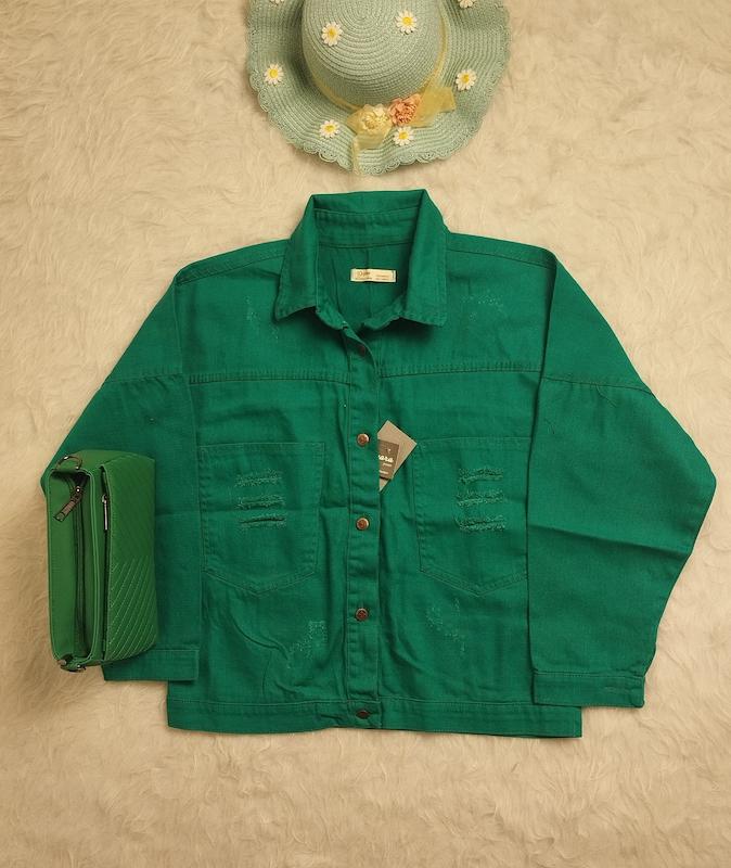 کراپ کت کتان کد 403073