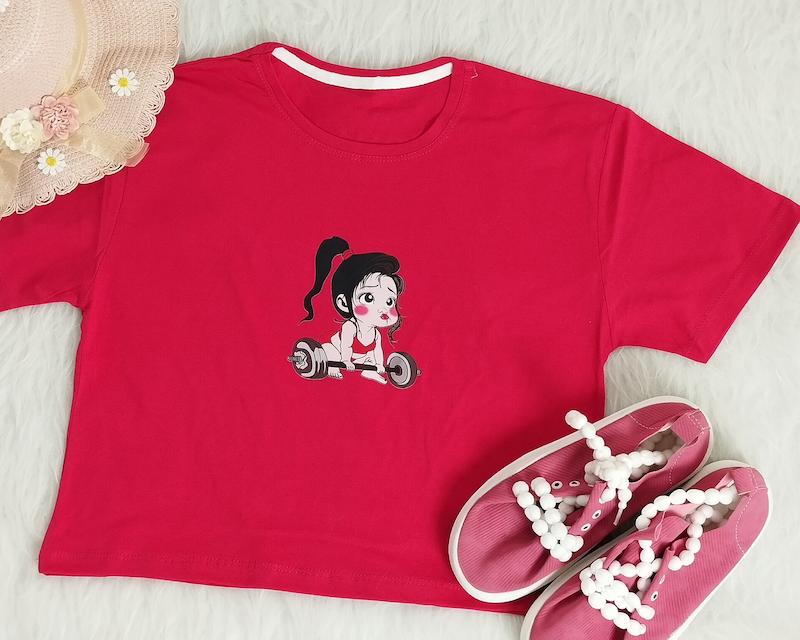 کراپ دختر وزنه بردار کد 40305