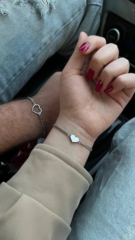 دستبند ست قلب‏. ✩₊˚.⋆☾🫀🫂☽⋆⁺₊✧. 