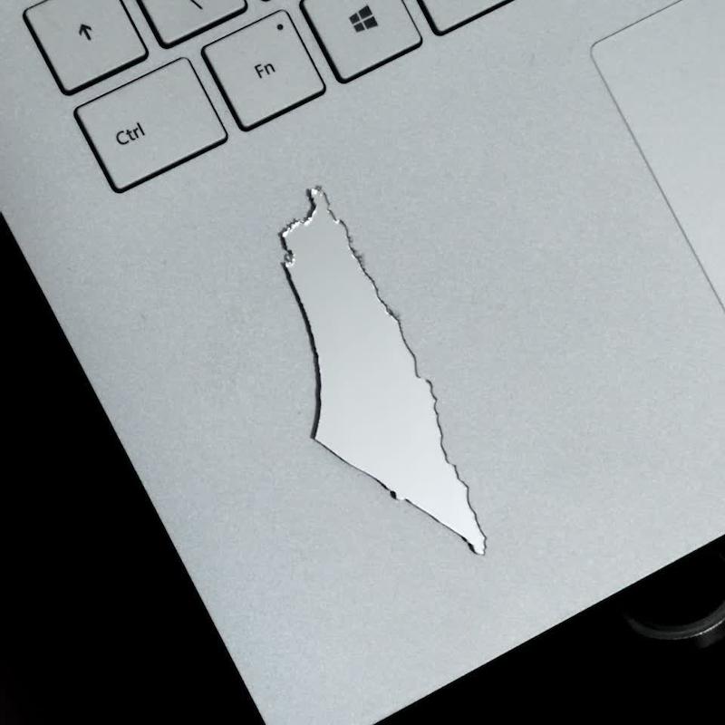 برچسب آینه‌ای مختصات فلسطین