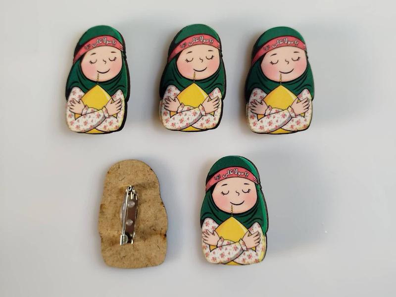 پیکسل چوبی دخترانه یاعلی مولا