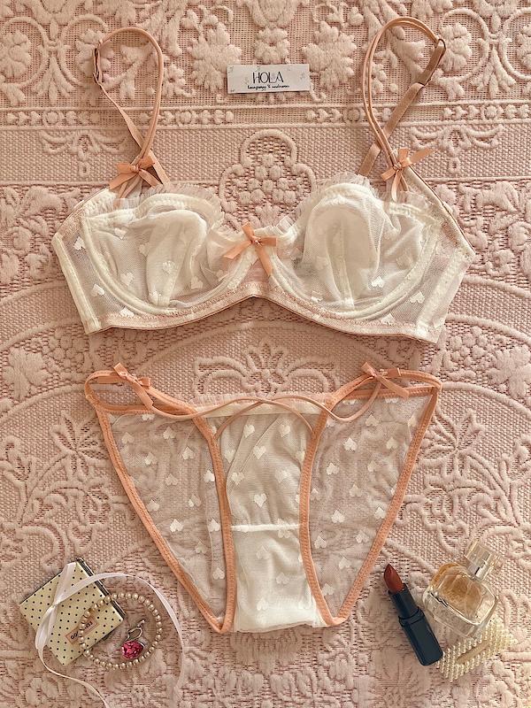 ست سوتین شورت قلبی