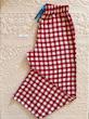 پیژامه کتان نخ Gingham قرمز