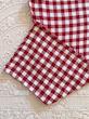 پیژامه کتان نخ Gingham قرمز
