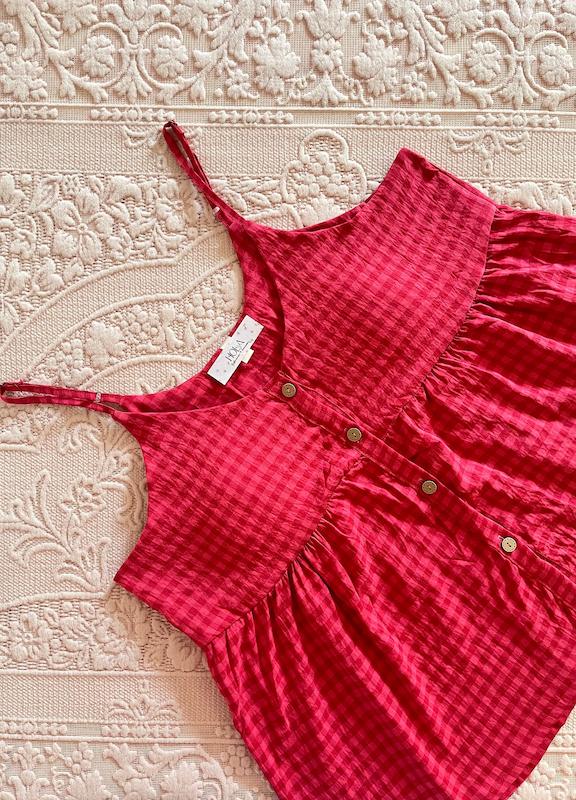 لباس خواب سه تکه Red Gingham