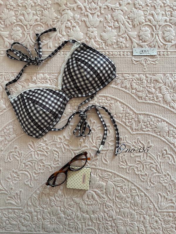 سوتین کاپدار بندی Gingham
