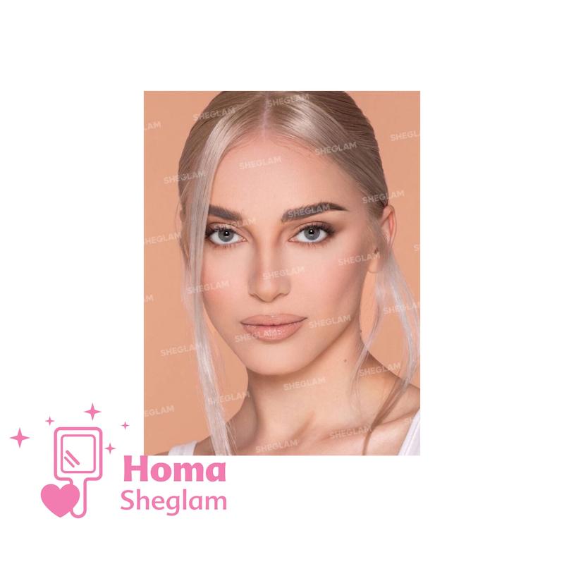 کرم پودر شیگلم پوست چرب و مختلط رنگ Shell