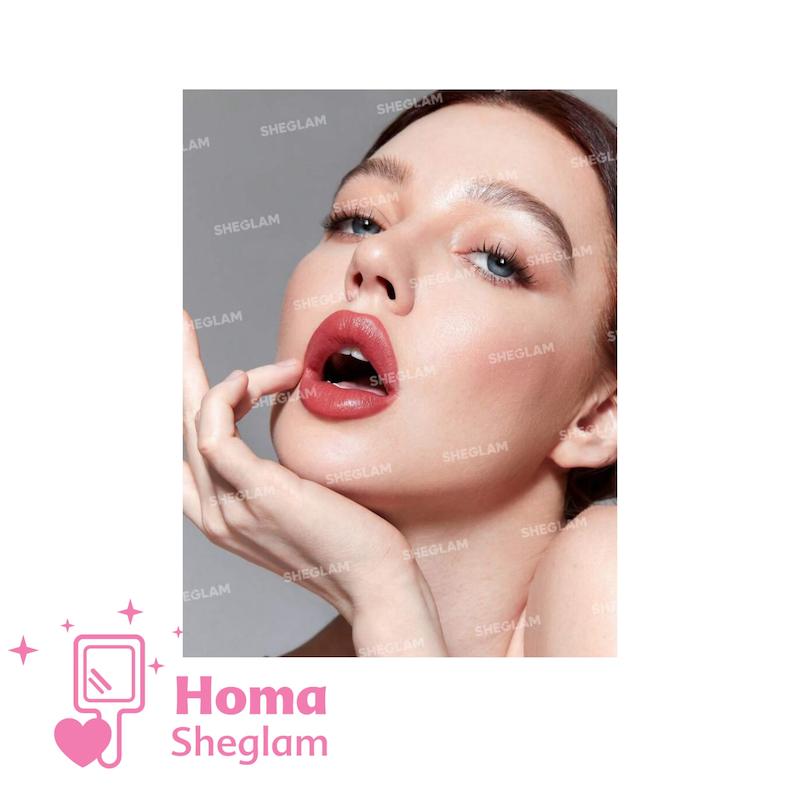 رژلب مدادی شیگلم رنگ Red Velvet Shimmer