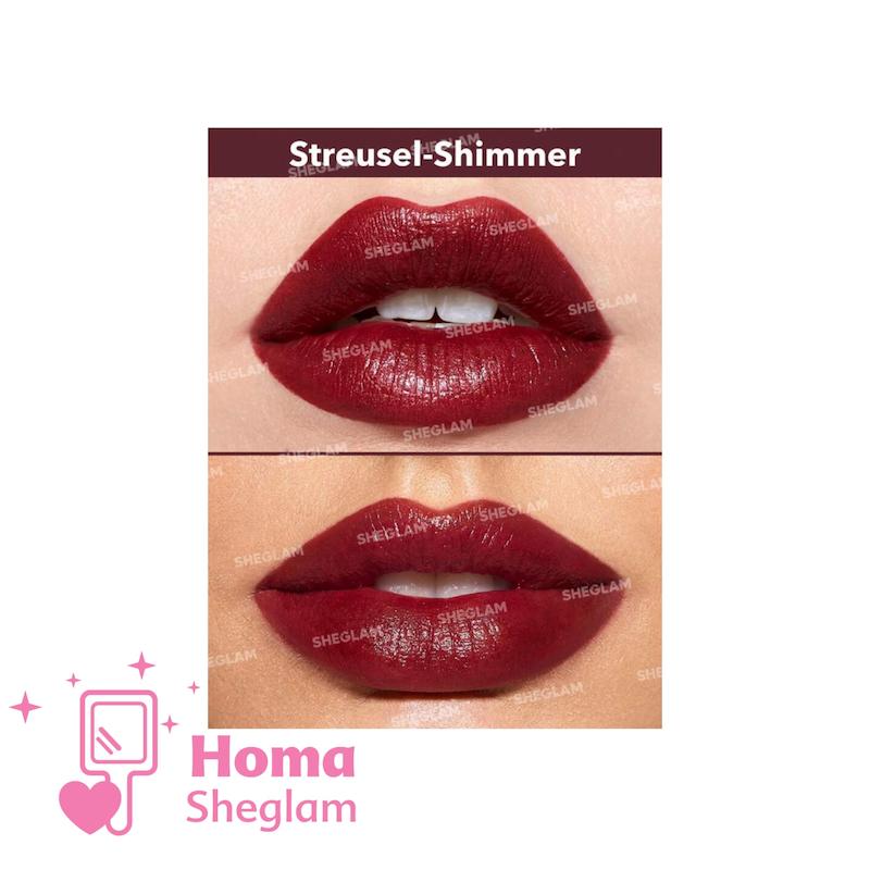 رژلب مدادی شیگلم مدل Streusel shimmer