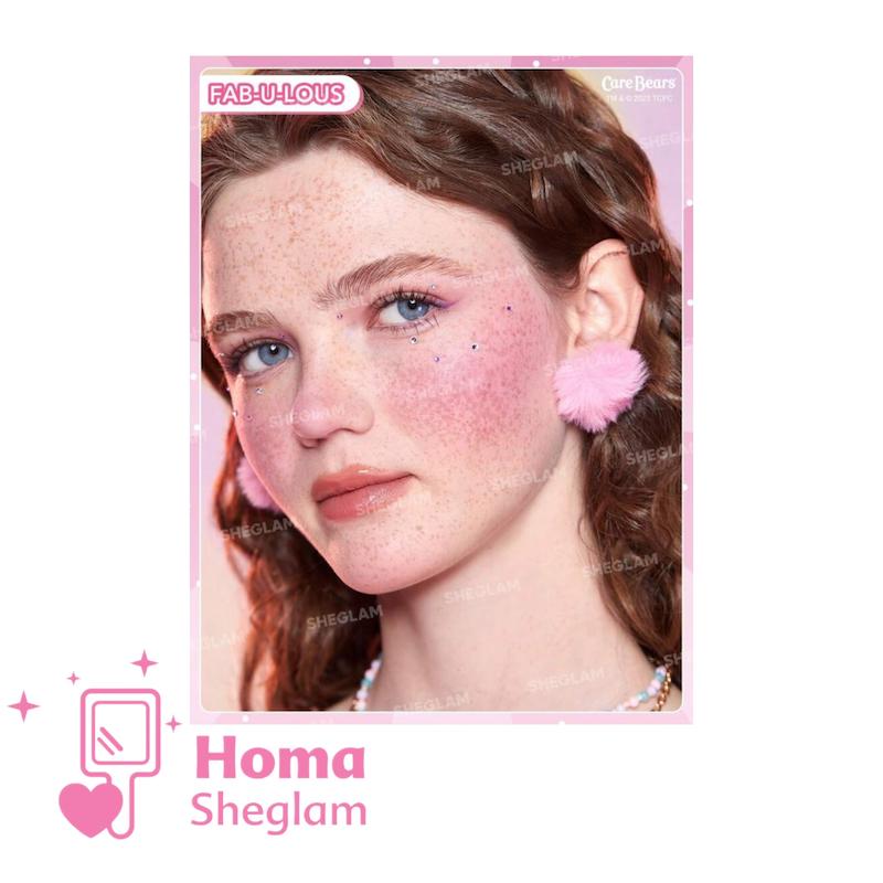 رژگونه پودری صورتی خرسی شیگلم رنگ Feb-U-Lous