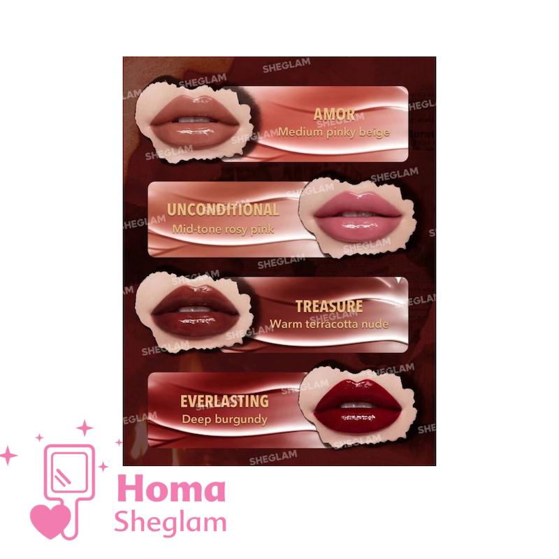 ست لیپ گلاس شیگلم کالکشن Ember Rose