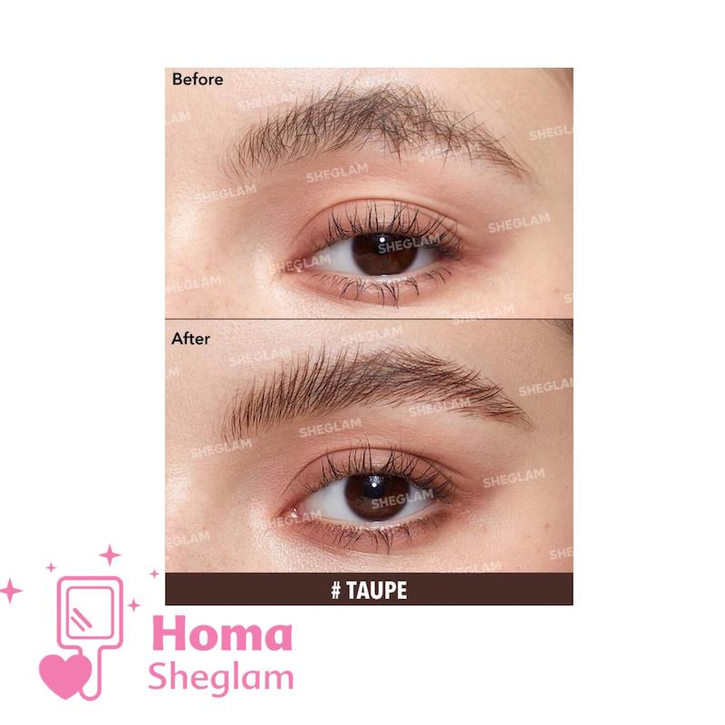 ژل ابروی رنگی ( ژل ابرو و تینت) شیگلم رنگ Taupe 