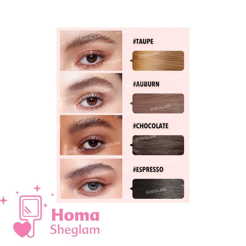 ژل ابروی رنگی ( ژل ابرو و تینت) شیگلم رنگ Auburn 