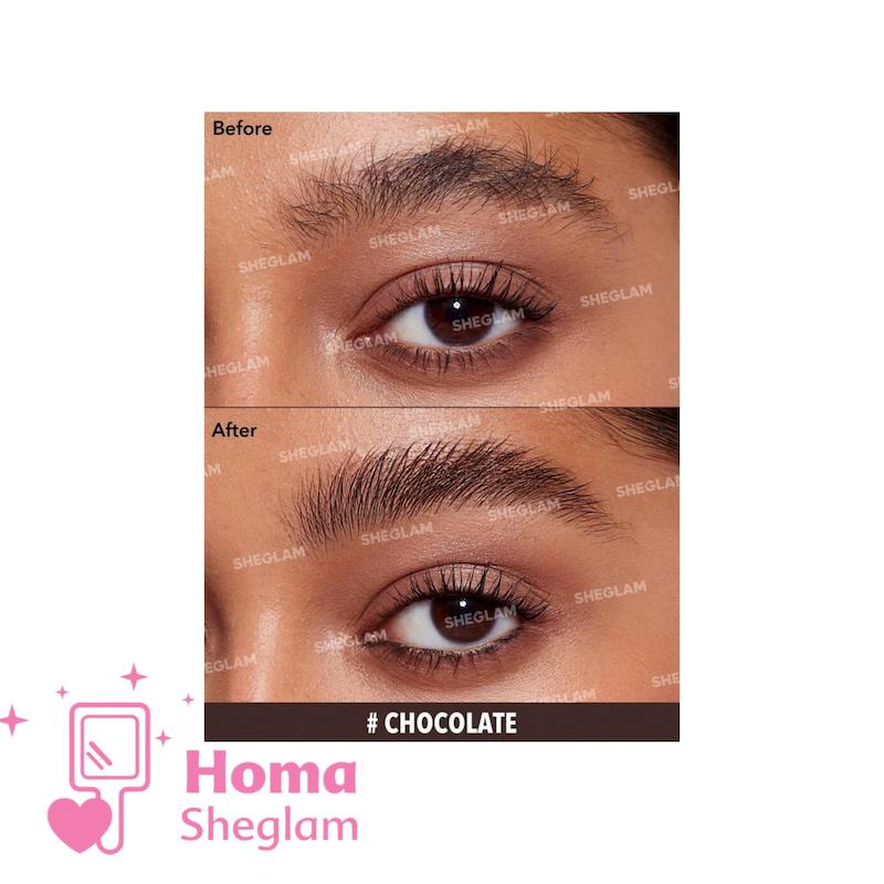 ژل ابروی رنگی ( ژل ابرو و تینت) شیگلم رنگ choclate  