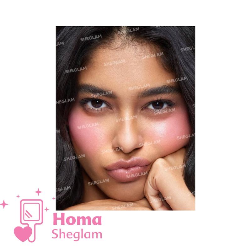 رژگونه دوقلو کرمی پودری شیگلم مدل cheek 2 cheek رنگ  Pink Sprinkle 