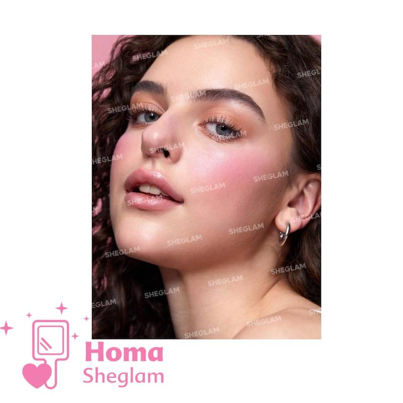 رژگونه دوقلو کرمی پودری شیگلم مدل cheek 2 cheek رنگ  Pink Sprinkle 