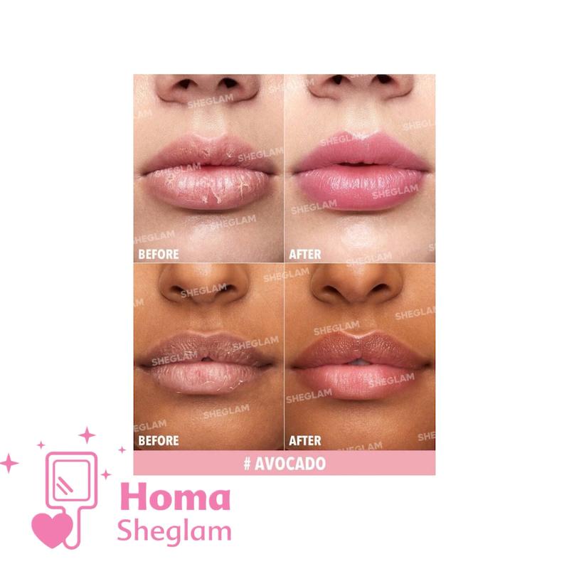 بالم لب تغییر رنگ دهنده شیگلم مدل Pout Phresh رنگ آووکادو