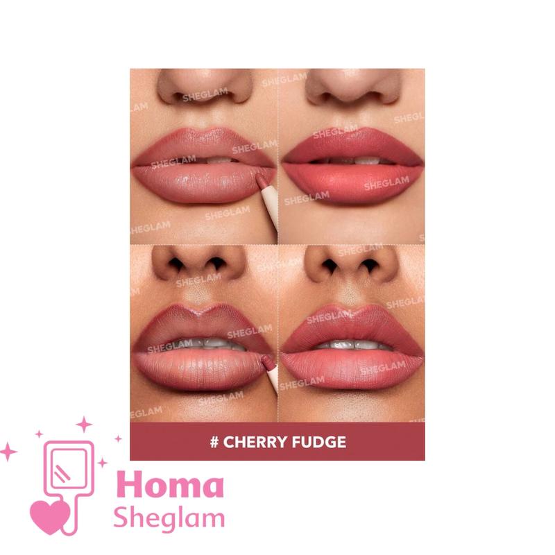 خط لب و رژ لب دو سر شیگلم رنگ Cherry fudge 