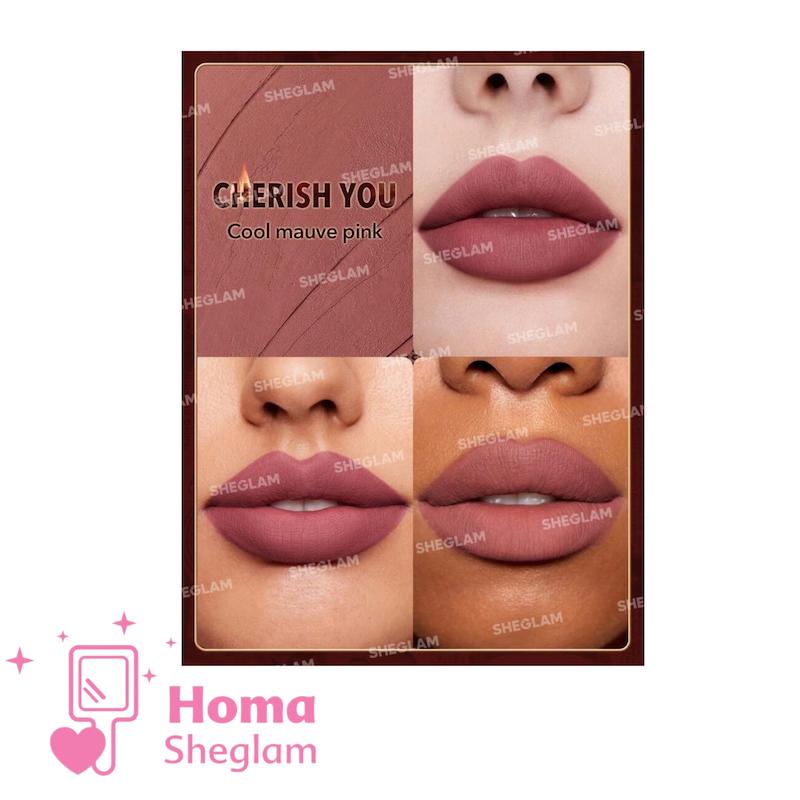 رژلب جامد مات کالکشن امبر رز شیگلم رنگ Cherish You
