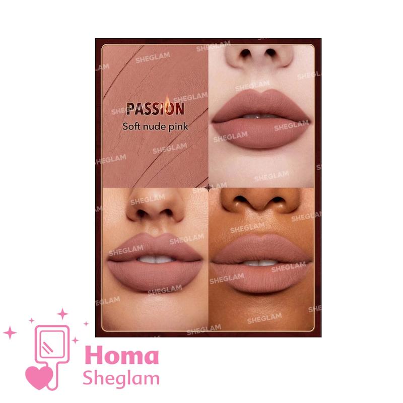 رژلب جامد مات کالکشن امبر رز شیگلم رنگ Passion