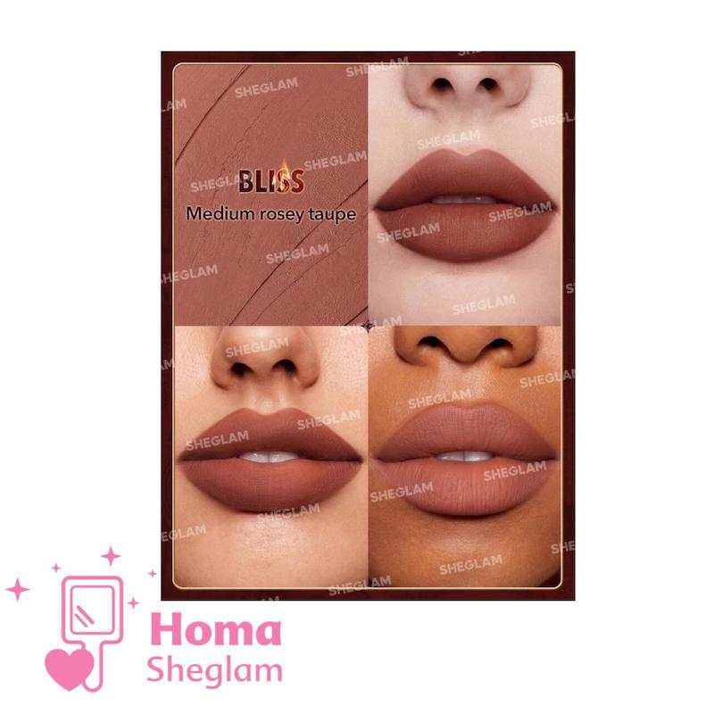 رژلب جامد مات کالکشن امبر رز شیگلم رنگ Bliss 