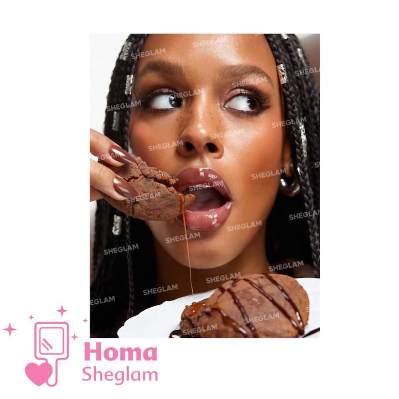 لیپ گلاس کریستالی شیگلم رنگ Cocoa Cookie 