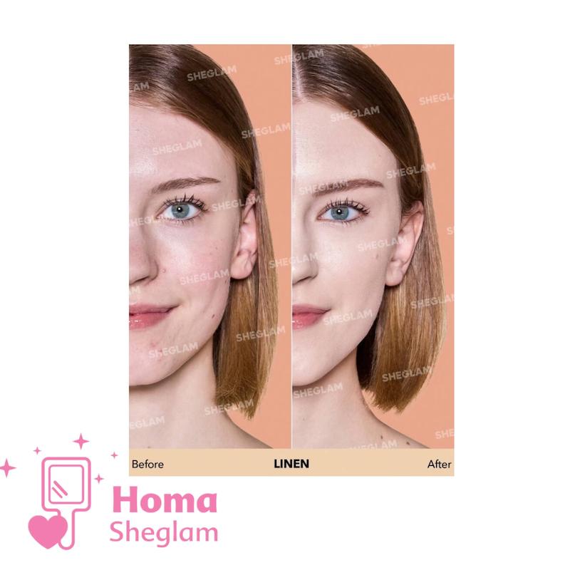 کرم پودر شیگلم پوست چرب و مختلط رنگ Linen
